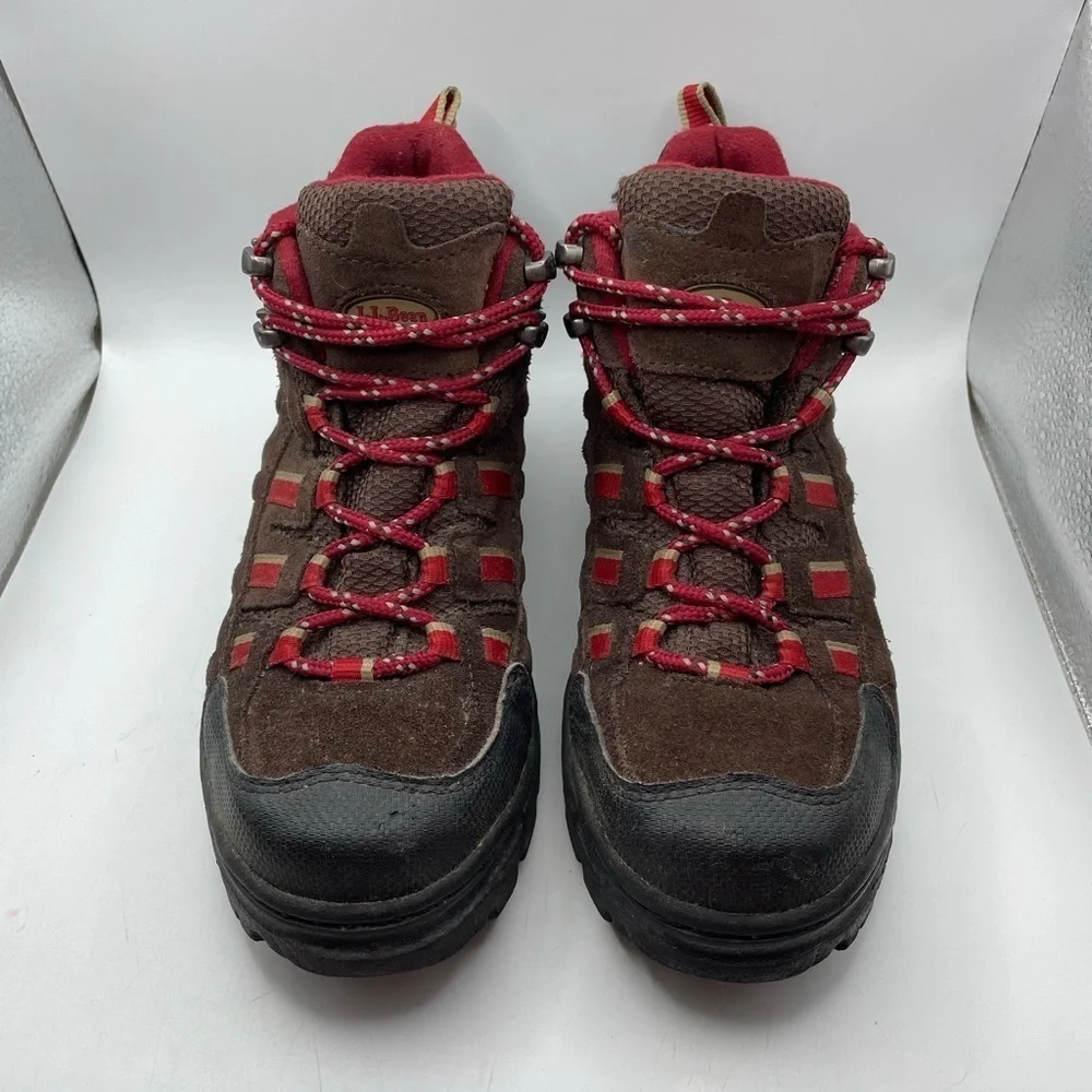 L.L Bean Goretex brown suede boots boys 4/ womens 5.5